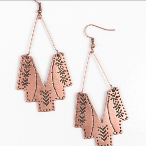 Copper Earrings - Picture 2 of 3